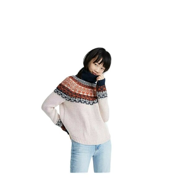Madewell Brookdale Fair Isle Turtleneck 